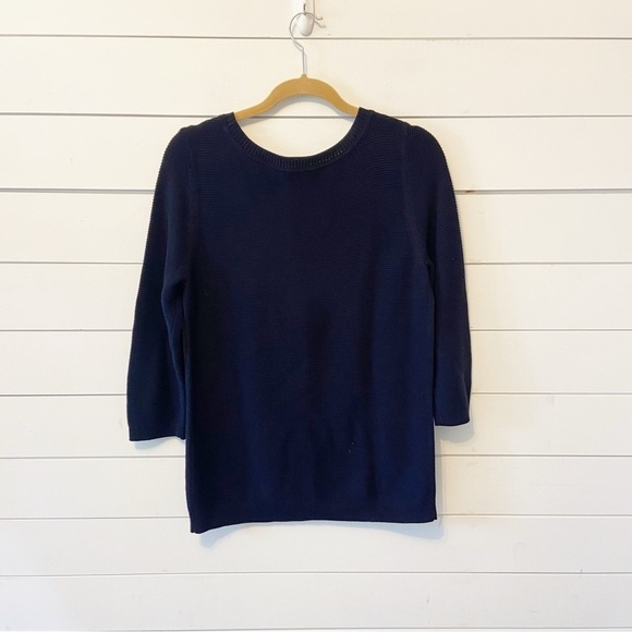 Talbots | Women’s Lobster Beaded Knit 3/4 Sleeve Lightweight Sweater Size Medium - Picture 3 of 9